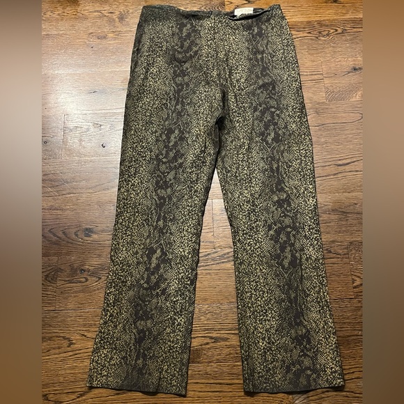 Cache Vintage Y2K Snake Print High Rise Straight Leg Pants Size US 12 - Picture 1 of 3